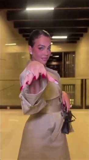 Georgina Rodriguez Fashion Transformation: Trench Coat to White Mini Dress ✨