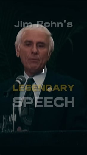 Why not YOU? Jim Rohn's Legendary Speech