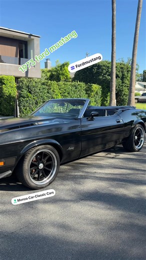1973 Ford Mustang Convertible – Fully Restored Beautiful 1973 Ford Mustang Convertible finished in sleek black with a matching black interior and convertible top. This classic Mustang has undergone a complete restoration, including new paint and brand-new upholstery, giving the car a fresh and clean appearance inside and out. Equipped with power steering, power brakes, factory air conditioning, and a power convertible top, this Mustang offers both classic style and comfortable driving. The car p