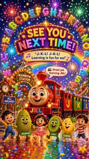 🚂JKL Train Adventure | Learn J K L with Fun Rainbow Train 🌈 | ABC Alphabet#kids#nursery#abc#fun#tran