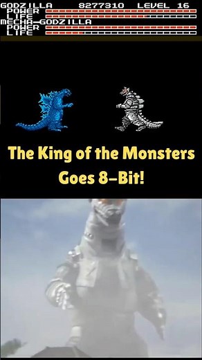 The King of the Monsters Goes 8-Bit #godzilla #godzillakingofthemonsters #nes #nintendo #famicom