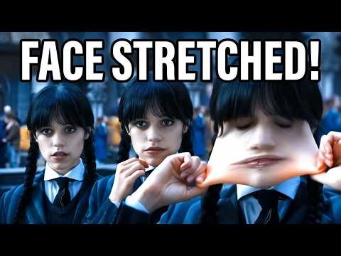 Wednesday Addams Getting Her Face Stretched | You Won't Believe This