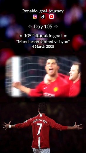 105ᵗʰ Ronaldo Goal: Manchester United vs Lyon in UEFA Champions League Last 16 2ⁿᵈ Leg