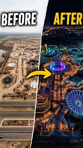 I Built a Massive Theme Park From Scratch 🔥🎢🎡 | #shorts