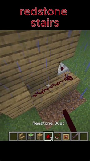 Minecraft Redstone stairs #viralvideo #minecraft #redstone