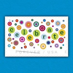 Pop a bottle, throw some confetti and blow out the candles! Whether it’s with a small note or a deluxe care package, set some time aside to celebrate what matters. 🎉 Pop on over to usps.com/stamps to get the Celebrate Forever® Stamps and join the fun! | US Postal Service