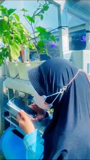 Uji coba pengontrolan lampu LED plant growth light via hp Android