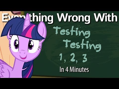 (Parody) Everything Wrong With Testing Testing 1, 2, 3 in 4 Minutes
