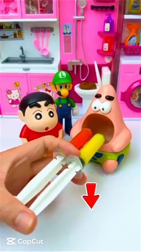 Shin Chan and friends Toy Fun ASMR#shorts #funny #toys #asmr #satisfying