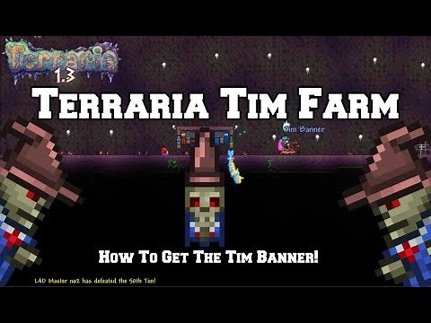 Terraria Tim Farm || Easy To Make Tim Farm || How To Get The Tim Banner!