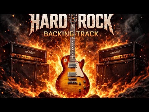 Hard Melodic HARD ROCK Backing Track in B Minor
