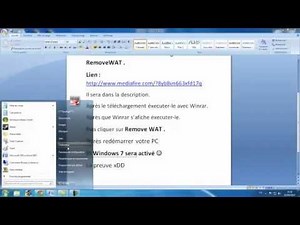 Comment Activer Windows 7 Gratuitement Sans Clé FR