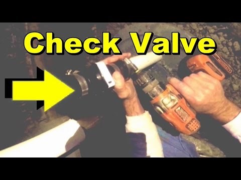 Sump Pump Check Valve, 5 Minute Project, DIY and Save
