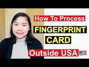 How to Process FINGERPRINT CARD outside USA? Alissa Lifestyle Vlog
