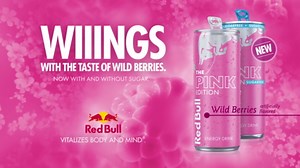 Red Bull Wild Berries, Pink Edition, with 80mg Caffeine plus Taurine & B Vitamins, 8.4 Fl Oz, Pack of 4 Cans
