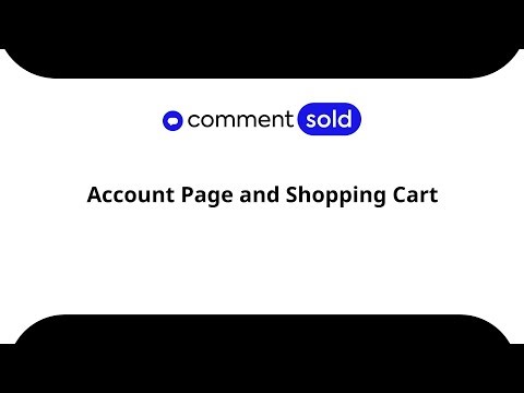 Account Page and Shopping Cart