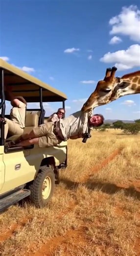 Giraffe Pulls Tourist from Safari Vehicle — Shocking Savannah Incident