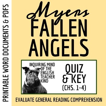 Fallen Angels by Walter Dean Myers Chapters 1-4 Quiz and Answer Key