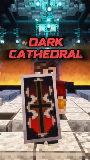 Minecraft: DARK CATHEDRAL Banner Design #minecraft #shorts