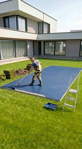 This Backyard Basketball Court Build Is Absolutely Insane #transformation #satisfying