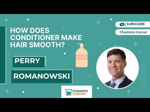 How do conditioners make hair feel smoother?