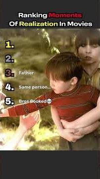 Top 5 Realisation Moments in Movies 🎬🍿🎞️ #top5 #film #cinema #foryou