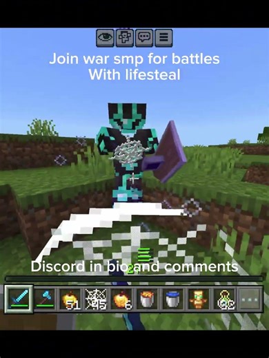 War SMP refresh #shorts #fypシ #fyp #fypシ゚viral #minecraft #bedrock #lifesteal #realm #fun #games