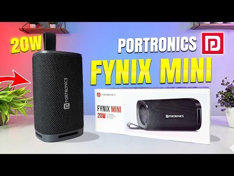 Portronics Fynix Mini Bluetooth Speaker | 20W | Unboxing Review Sound Test⚡️Best BT Speaker Under 2k
