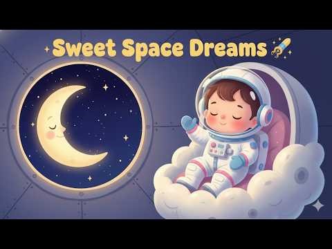 The Starry Space Voyage 🚀 | Relaxing Space Lullaby for Baby Sleep