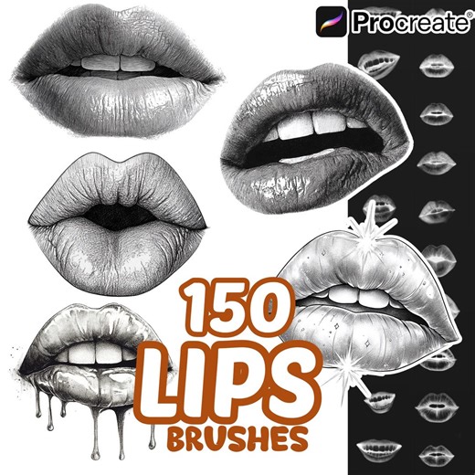 Procreate Human Brushes, 150 Lips Procreate Brushes, Body Procreate, Lips Poses, Lips Emotions , Human Character Builder Procreate Brushes - Etsy