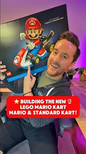 Building the NEW LEGO Mario Kart Mario & Standard Kart Set! 🌟🍄 #LEGO #MarioKart