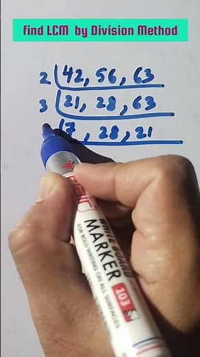 LCM by Division Method