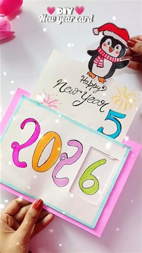 Easy!! new year card idea ✨ #2026 #newyear #ytshorts #shorts #2025