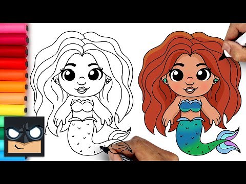 The Little Mermaid 🧜‍♀️ How To Draw Ariel