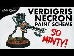 How to Paint Necrons - ALTERNATE SCHEME: Verdigris metallics - Warhammer 40k 9th Edition