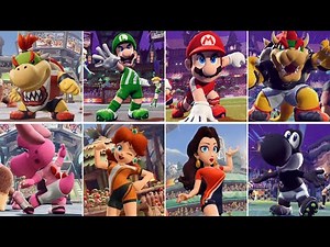 Mario Strikers: Battle League - All Character Intros (DLC Included)