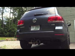 Touareg V6 3.2 with Neuspeed bypass pipe and custom Magnaflow exhaust revs