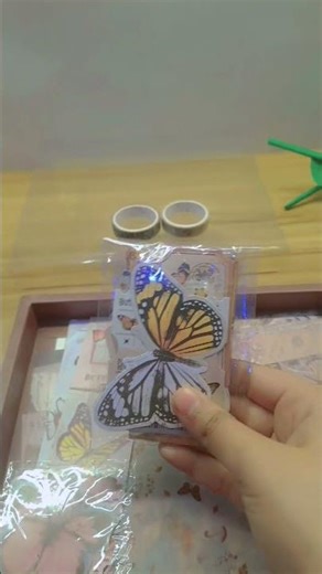 #Journel art kit unboxing😊😊#butterfly👍👍#brownish colour