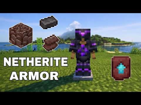 how to make netherite armor in Minecraft 1.21