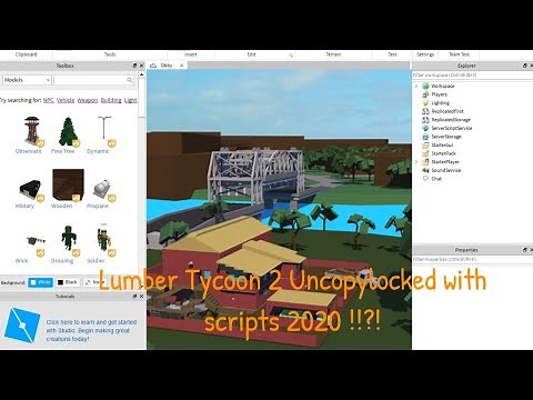 Roblox Lumber Tycoon 2 Uncopylocked with scripts 2020 | SonicLOL Gaming