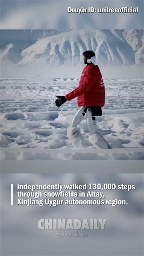 Humanoid robot goes on winter walk in extreme cold for the first time