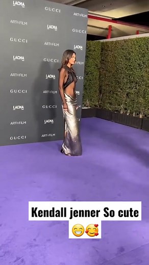 So cute 🥰😁 Kendall Jenner wore a sheer dress for the LACMA Art & Film Gala in Los Angeles