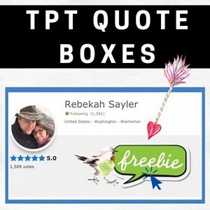 TpT Quote Box for your Shop