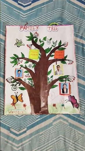 Family tree project ideas/How to make a family tree /Family tree model /Family tree school project