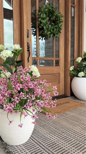 Amazon flower hack! 🌷 These flowers are sooo pretty and they come in a huge bundle! You can also get different colors! I stuck mine in a styrofoam block to hold them in place and to help them stand tall! Then I put them inside a pot and set them on the porch for spring decor!! 🌷🌷 #springdecor #springdecorations #springdecorating #flowers #springtime