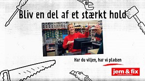 Har du viljen, har vi pladsen. Bliv en del af et stærkt hold, og søg ind som elev hos jem & fix: bit.ly/SøgNu-0619 | jem & fix Danmark