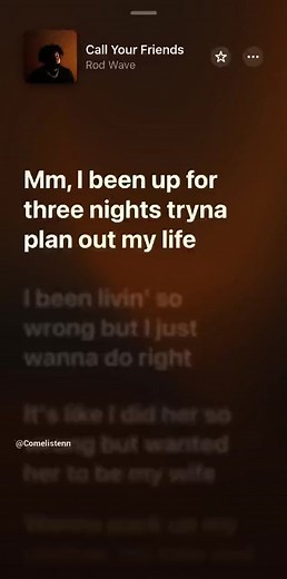 Rod Wave - Call Your Friends Lyrics