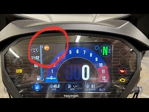 How to reset the service light on the Triumph Tiger 800 XC