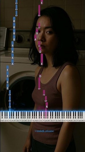 Washing Machine Heart - Mitski (Piano Version Tutorial) 🎹 #shorts