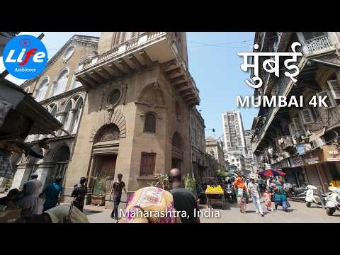 Mumbai Walking Tour, Masjid Bandar to Null Bazar via Dongri, Mandvi and Mohammed Ali Road 4K